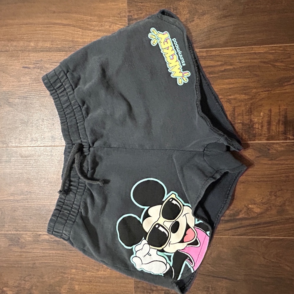 Disney Athletic Shorts with Mickey Mouse - Charcoal